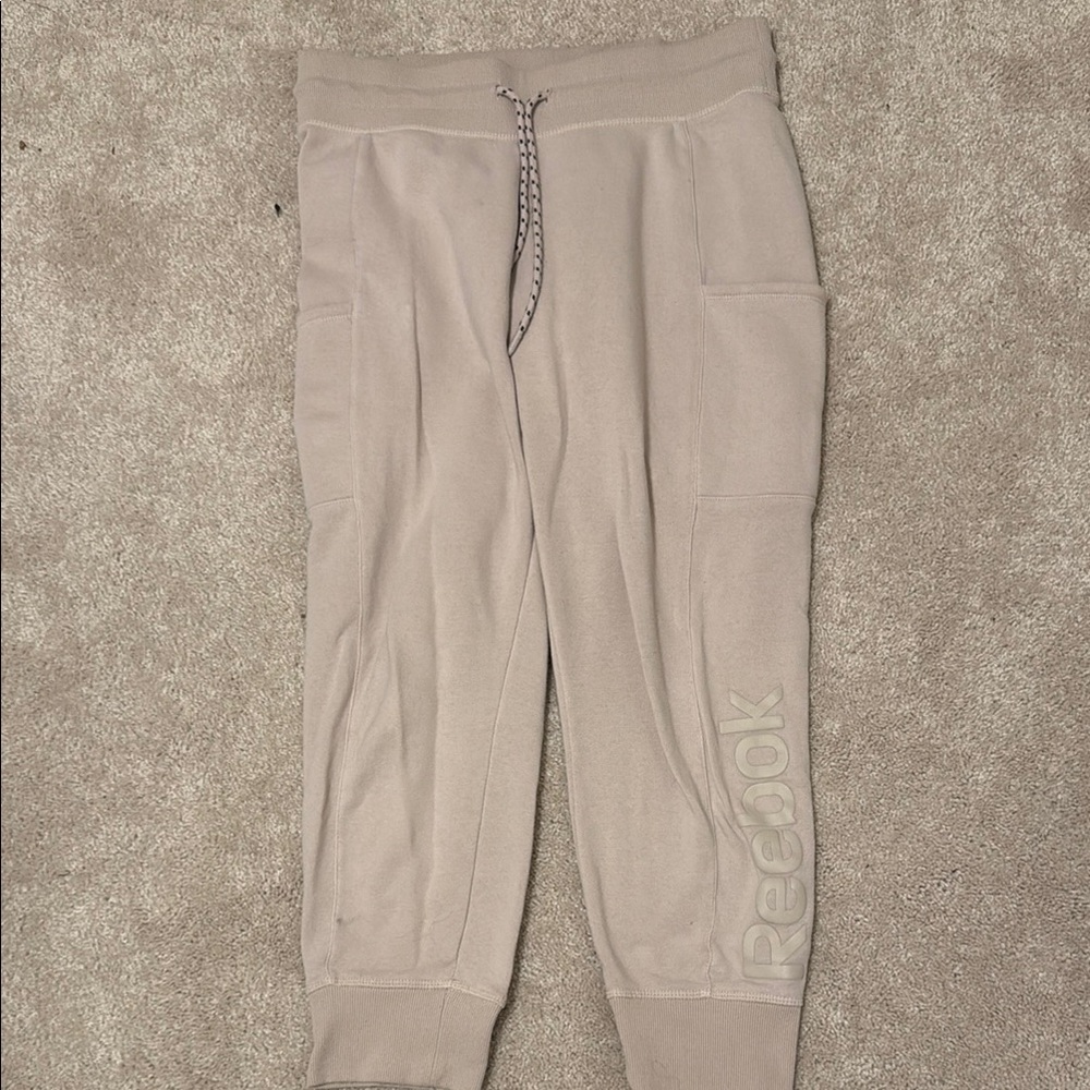 Reebok Beige Joggers for Women